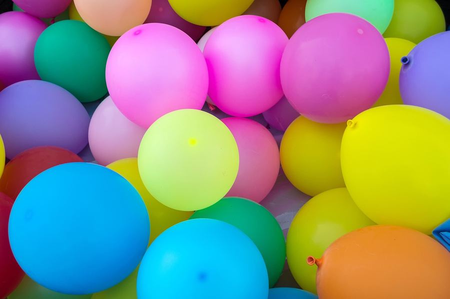 Ballons multicolores