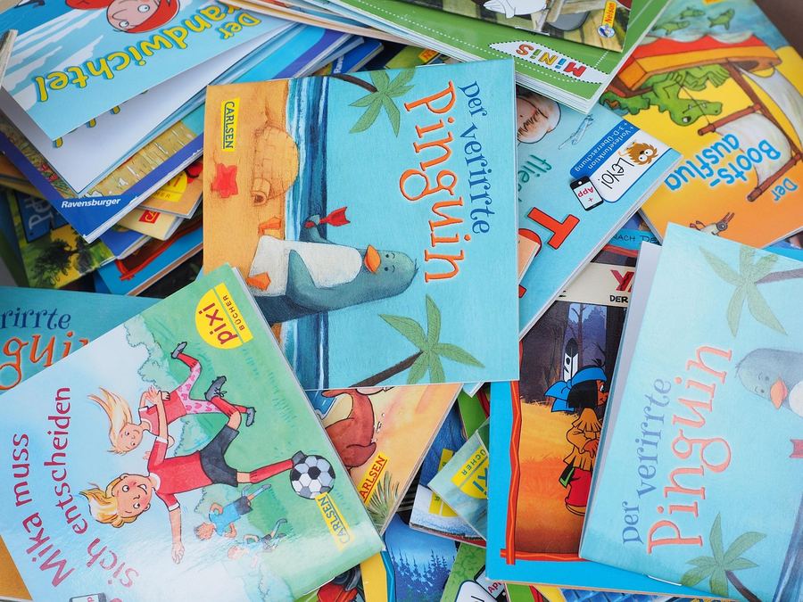 Livres pour enfants colorés